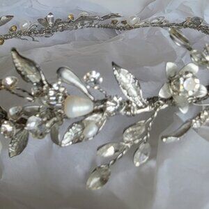 Silver Bridal Headpiece